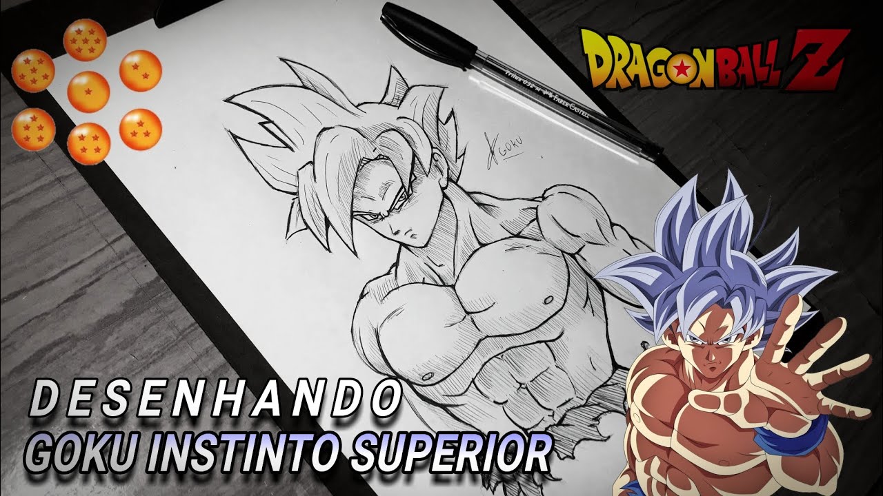 Quadro Goku Instinto Superior Dragon Ball Ultra Instinct Art