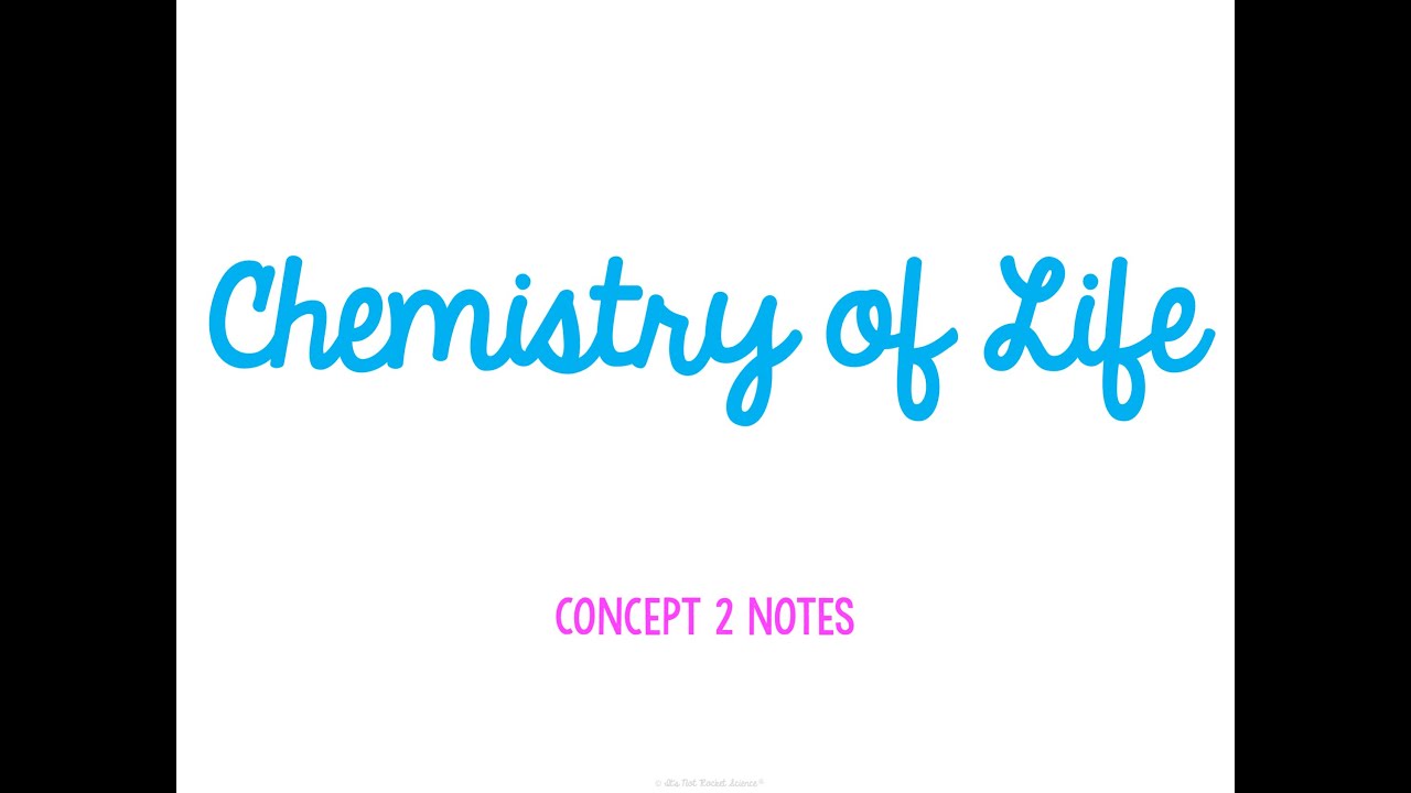 Unit 1 Biology Basics Concept 2 Notes *UPDATED* - YouTube