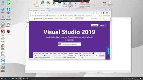 การติดตั้ง Visual Studio 2019 Community
