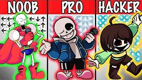 FNF Character Test   Gameplay VS Playground    Chara, Sans & Papyrus Week