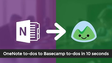 OneNote to Basecamp Integration - To-dos