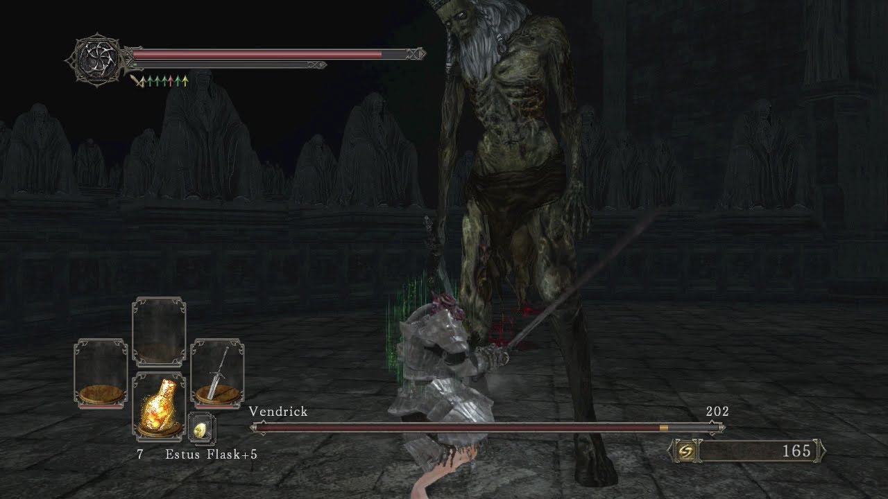 Dark Souls 2 - Boss Fight - King Vendrick (W/ Soul Location) - YouTube