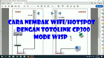 Cara Setting Totolink CP300 Mode WISP Untuk Nembak Wifi Hotspot