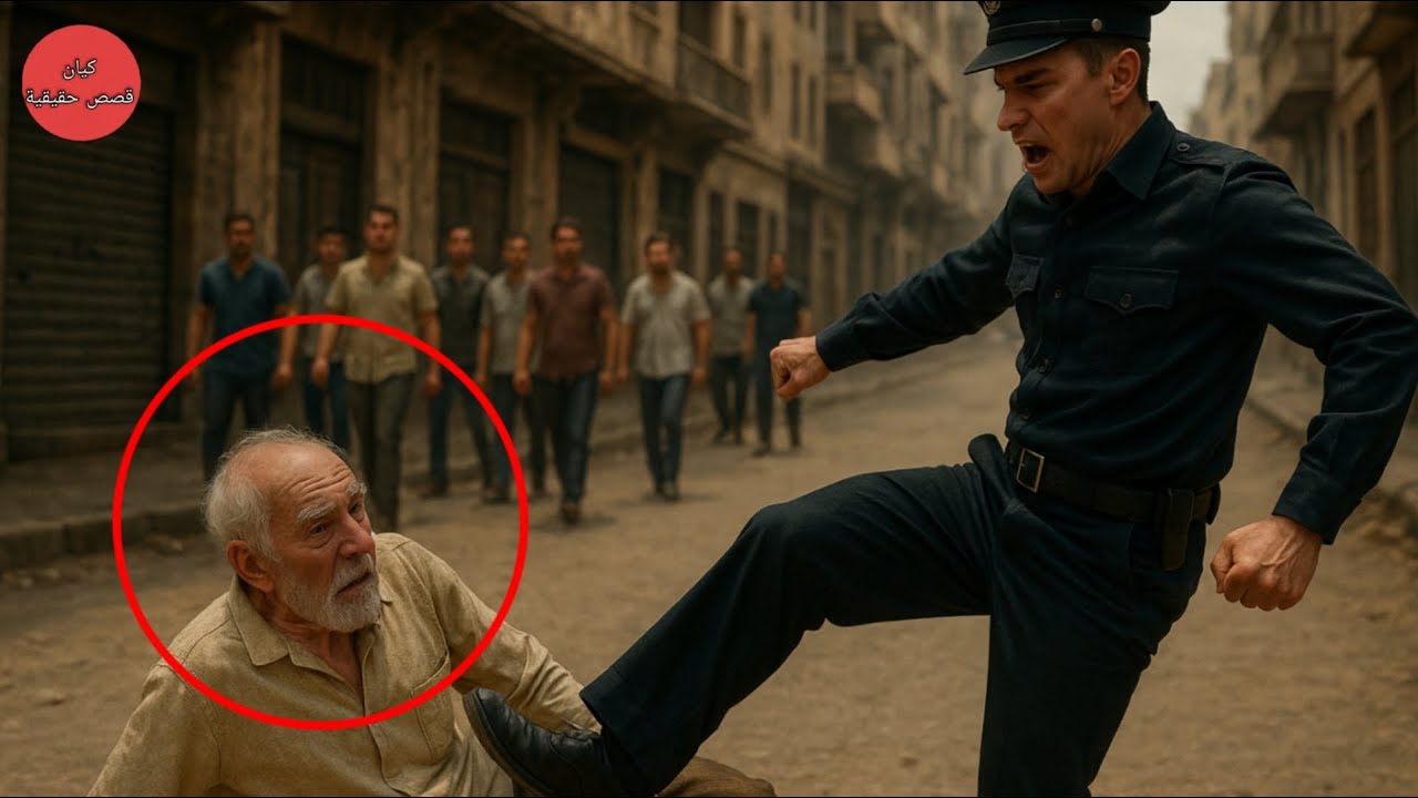 شرطي أهان رجلًا عجوزًا وركله في الشارع، لكنه لم يكن يعلم أن ابن هذا العجوز ضابط في الجيش