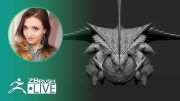 3D Model a Thick Flying Creature #withme! - Ashley A. Adams "A_Cubed" - ZBrush 2020