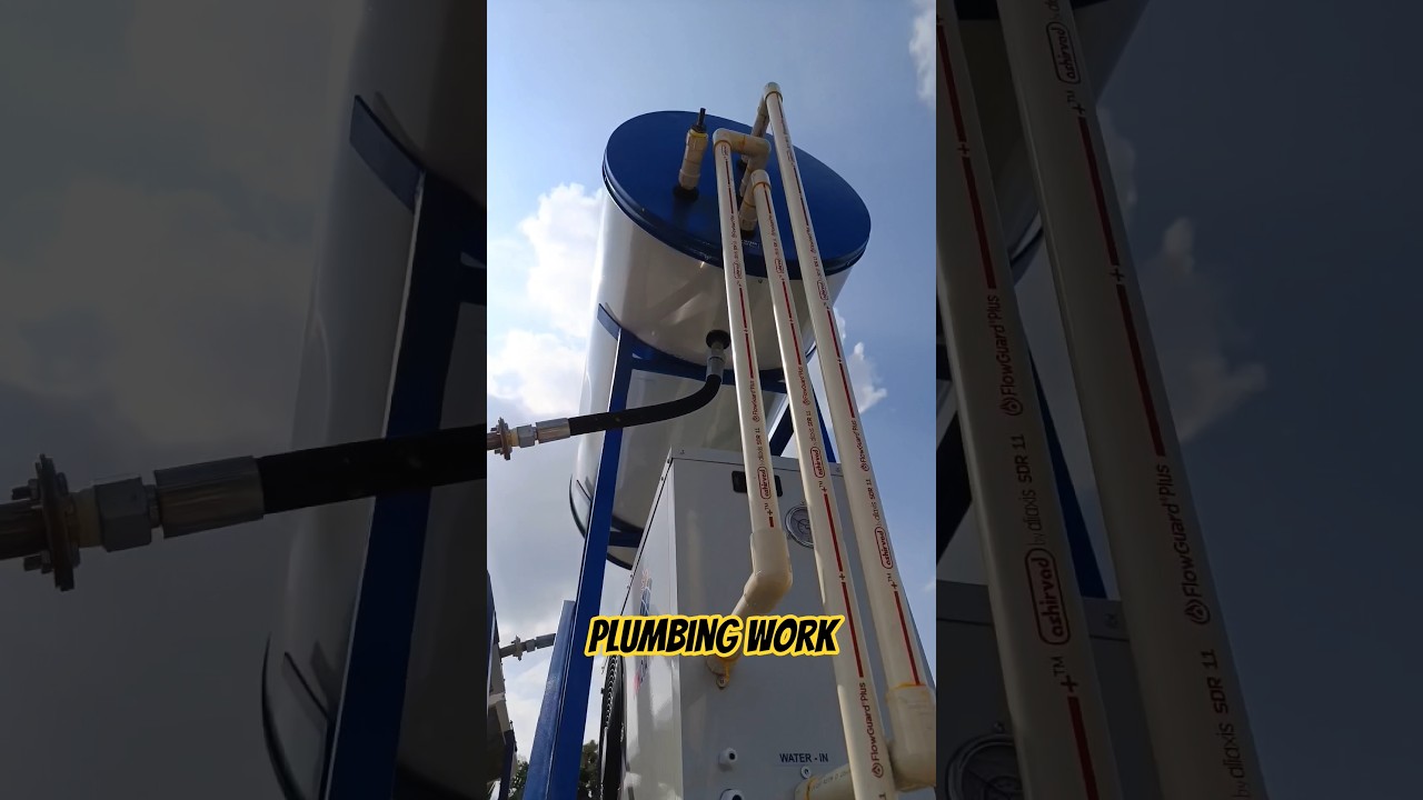 Pressure Pump And Solar Connection Booster Pump #plumbing  #shorts 🔧🔧