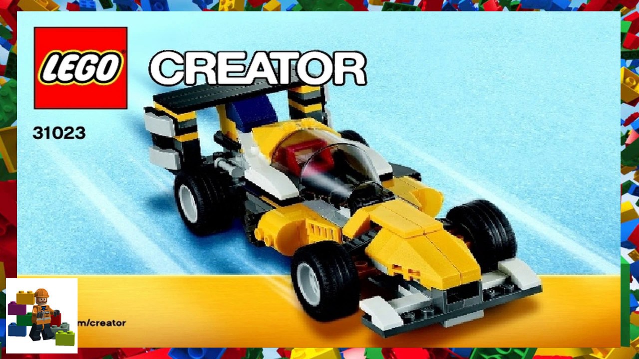lego creator yellow racers