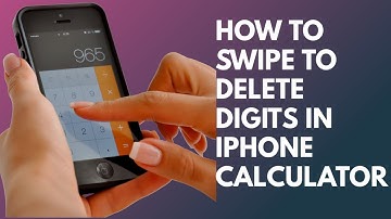How to Swipe to Delete Digits in iPhone Calculator
