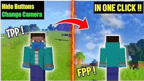 Button Hider & F5 Button Mod for  Minecraft PE || Minecraft mods Hindi @SpunkyInsaan20