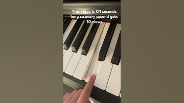 This video is 0.1 seconds long so every second gets 10 views