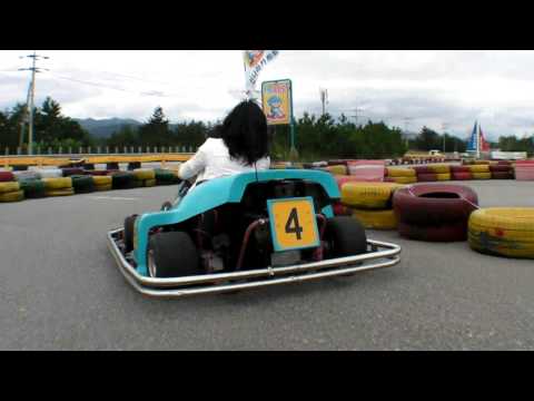 Go Karting in Korea with Bonnie, Justin & Min Jung - August 2009