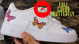 NIKE AIR FORCE 1 'BUTTERFLY EFFECT TUTORIAL! (3M REFLECTIVE) 