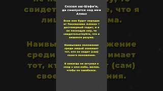 «Истина, скромность и искренность: нравственные и научные принципы имама аш-Шафи‘и».