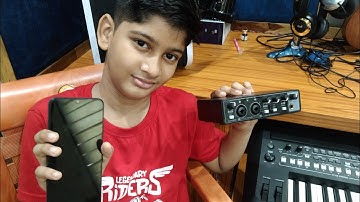How to connect audio interface with android fon and get as studio recording