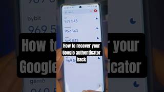 How to recover your Google authenticator  2fa #2fa #authenticator