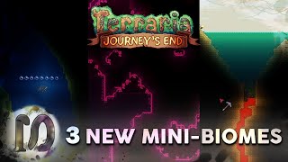 3 MORE AWESOME NEW WORLD-GEN CHANGES / MINI-BIOMES in TERRARIA 1.4 Journey's End.