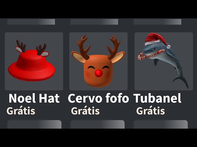 PEGUE 5 ITENS DE NATAL GRÁTIS NO ROBLOX! ❄️ 