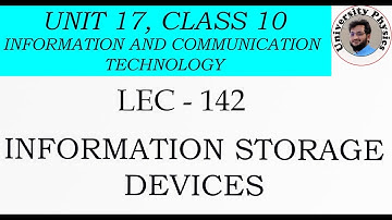 Information storage devices class 10 physics | Primary and secondary storage devices