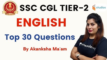 SSC CGL 2019 (Tier -2) | English by Akanksha Ma