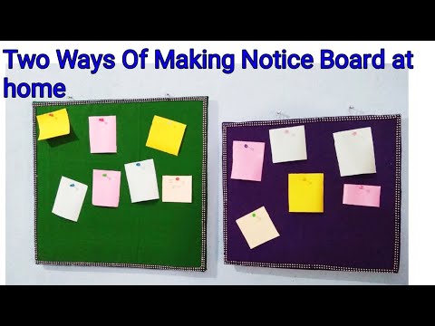 2 Creative Ideas of making Notice Board//Notice Board Making at Home//Crafts