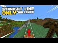 Minecraft, but I Can Only Walk in a Straight Line