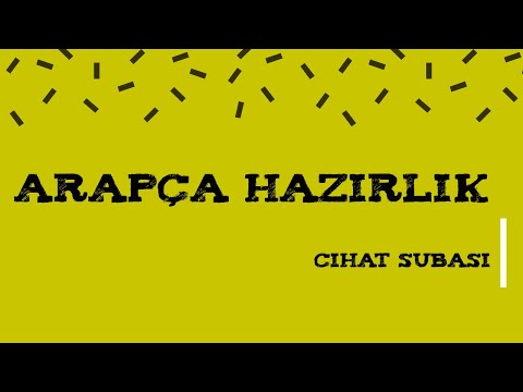Arapca Hazırlık Soru Çözümlemeleri 3 - Cihat Subaşı