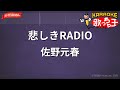 【ガイドなし】悲しきRADIO/佐野元春【カラオケ】