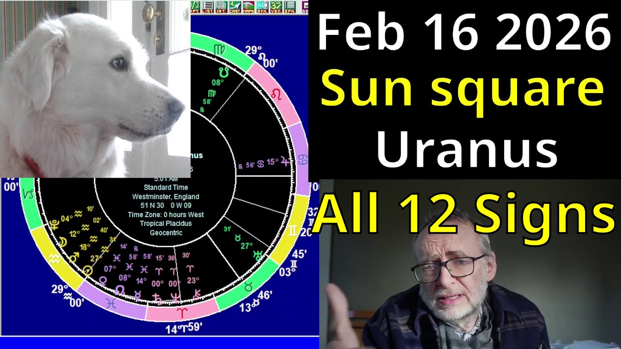 Astrology for Mon Feb 16 2026: ALL12 SIGNS, Sun squ. Uranus