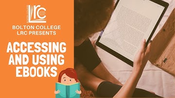 Accessing & Using eBooks at Bolton College: Quick How to Guide