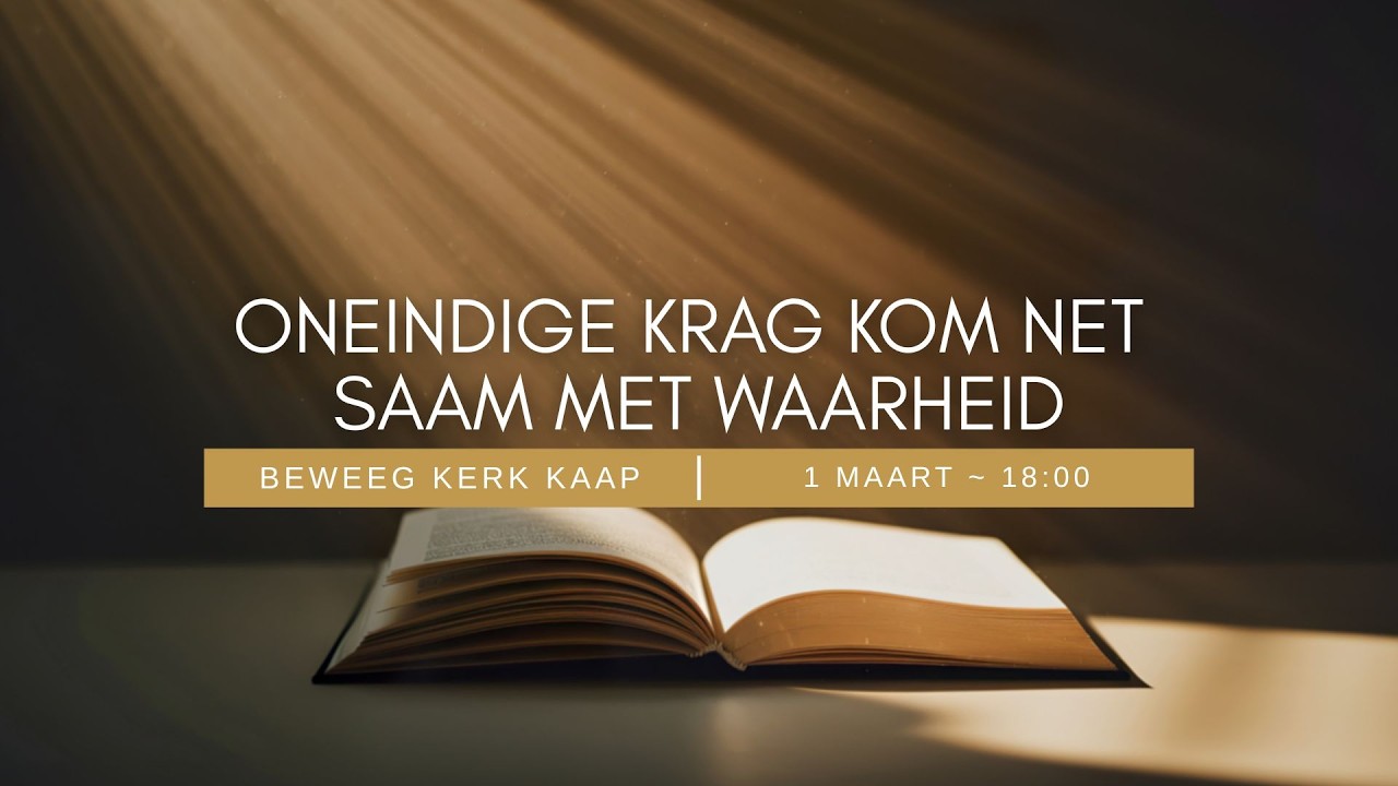 Oneindige krag kom net saam met waarheid- JC van Rooyen - 22.02.2026