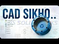 How to Design a Flange/Cylinder in SolidWorks | CAD Tutorial @cadcamsikho 