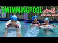 Swimingpool  comedy  rider mallesh new  janavi swiming pool janavi