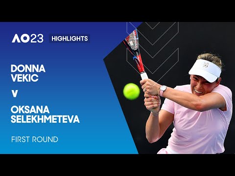 Donna vekic v oksana selekhmeteva highlights | australian open 2023 first round