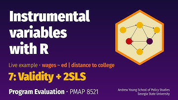 PMAP 8521 • Example: Instrumental variables with R: 7: Validity + 2SLS (real data)