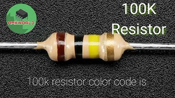 100k resistor color code