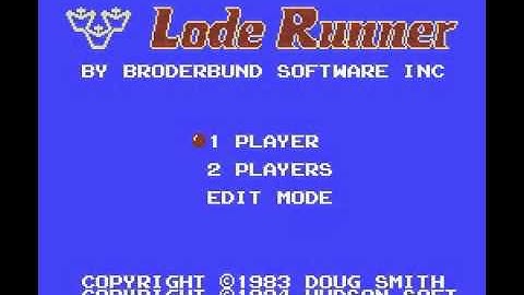 Nes - Lode Runner Intro