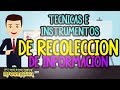 Técnicas e Instrumentos de Recolección de Información (Infografia)