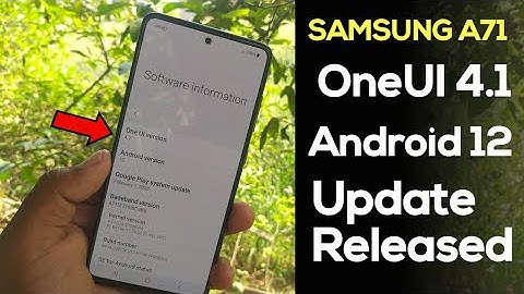 Samsung A71 OneUI 4.1 Android 12 Update Released | Good News 🔥🤩