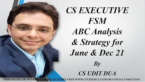 CS executive FSM ABC analysis & Strategy for June & Dec 21 by CS UDIT DUA