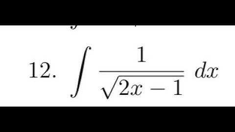 integrate 1/sqrt(2x-1) dx
