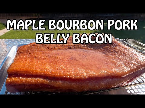 AMAZING Homemade Smoked Maple Bourbon Pork Belly Bacon | Stumps Smoker
