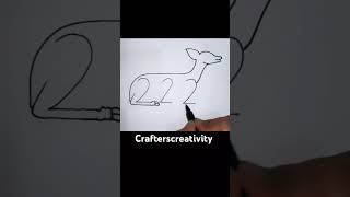 from 222 to a beautiful deer... follow the easy steps n draw #drawing #easydrawing #animals #deer