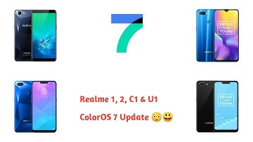 ColorOS 7 For Realme 1, Realme 2, Realme C1 & Realme U1🥺 - Official Confirmed By Realme😃