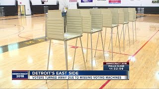 Voters turned away due to missing voting machines at precinct in Detroit