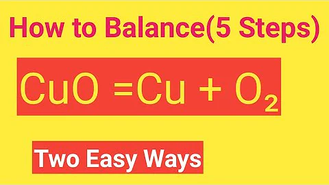 CuO =Cu + O2 Balanced Equation||Copper (ii)oxide =Copper +Oxygen Balanced Equation