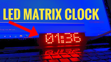 How to build a DIY LED Dot Matrix WiFi CLOCK! With C++, ESP32 and MAX7219!