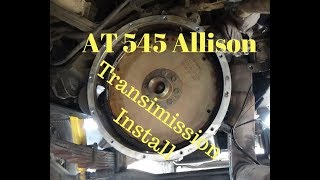Installing A AT 545 Allison Transmission on a 1999 Ford F800 With 5.9 Cummins