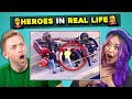 10 REAL LIFE HEROES Compilation (Faith In Humanity Restored) | Adults React