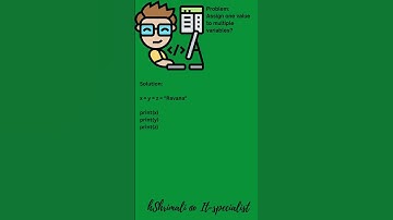 Assign one value to multiple variables