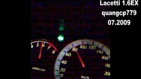 Lacetti 1.6 Ex 100km/h @ 11s